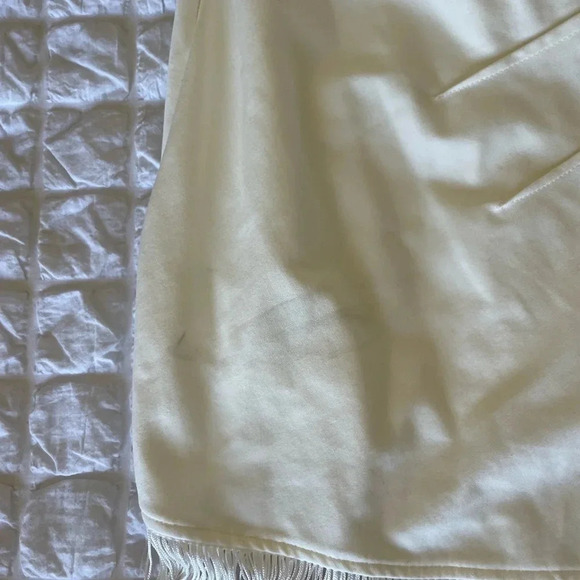 Lulus white strapless fringe mini dress - Picture 4 of 10